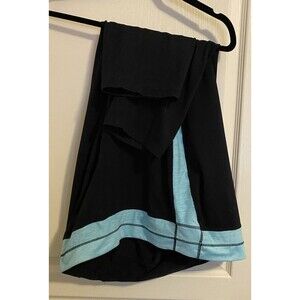 Free 2 B By Free Country Black & Teal Leggings Plus Size 2X Women's Workout Pant